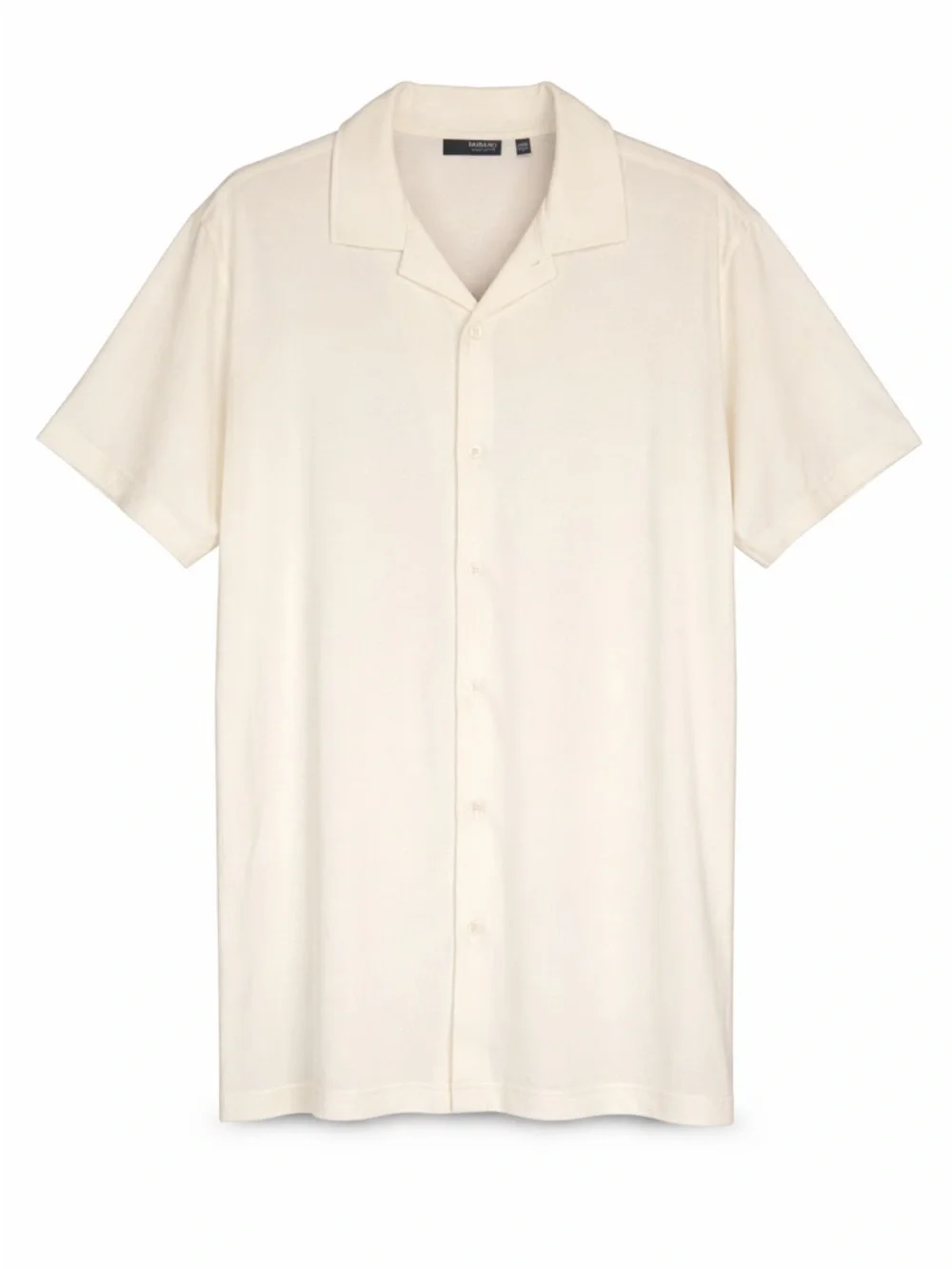 Murano Camp Shirt 2XT Cream Short Sleeve Button Up Big & Tall Resort - Picture 3 of 7